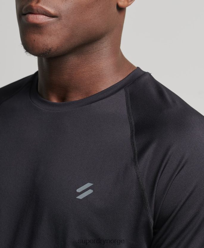 Superdry svart klær 86P46D5386 train premium kortermet t-skjorte menn