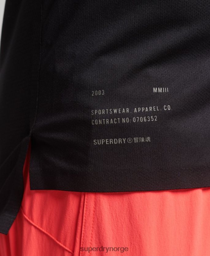 Superdry svart klær 86P46D5386 train premium kortermet t-skjorte menn