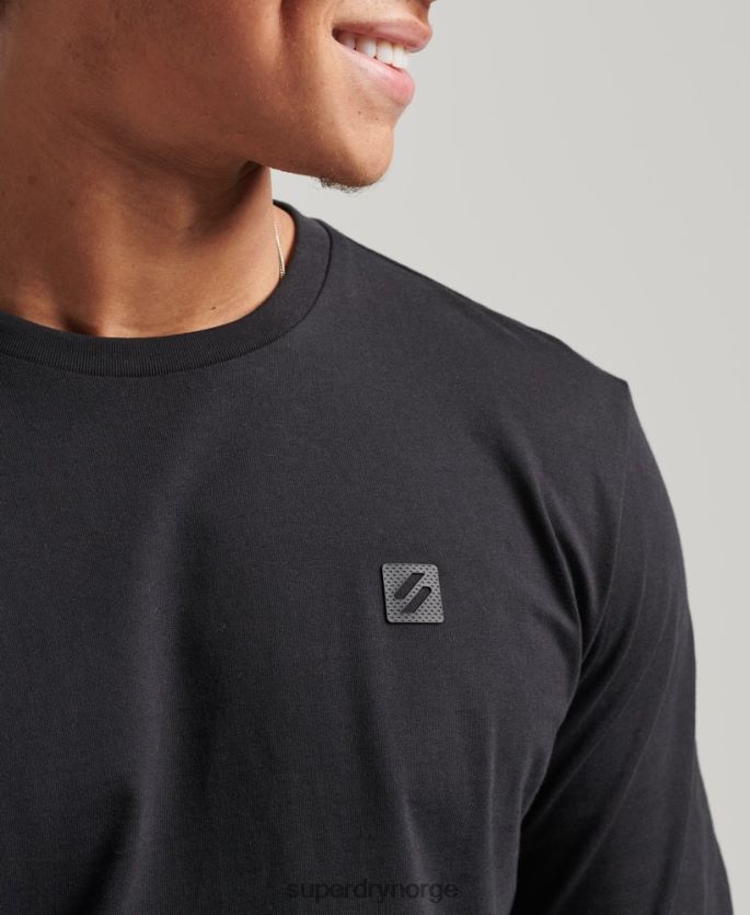 Superdry svart klær 86P46D6472 tech langermet topp menn