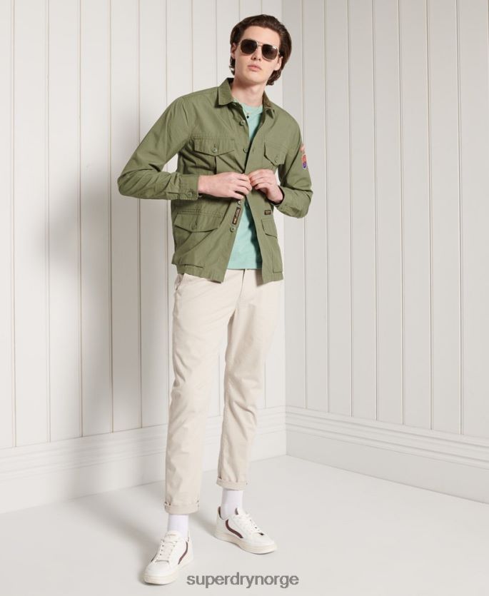 Superdry turkis klær 86P46D4959 vintage brodert t-skjorte i økologisk bomull menn