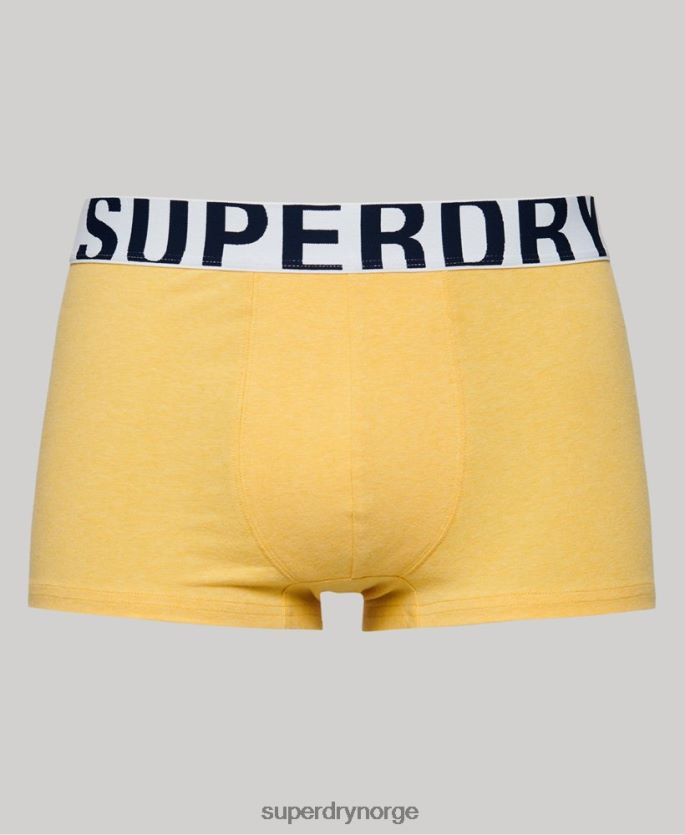 Superdry blå klær 86P46D1798 dobbel pakke med logo i økologisk bomull menn