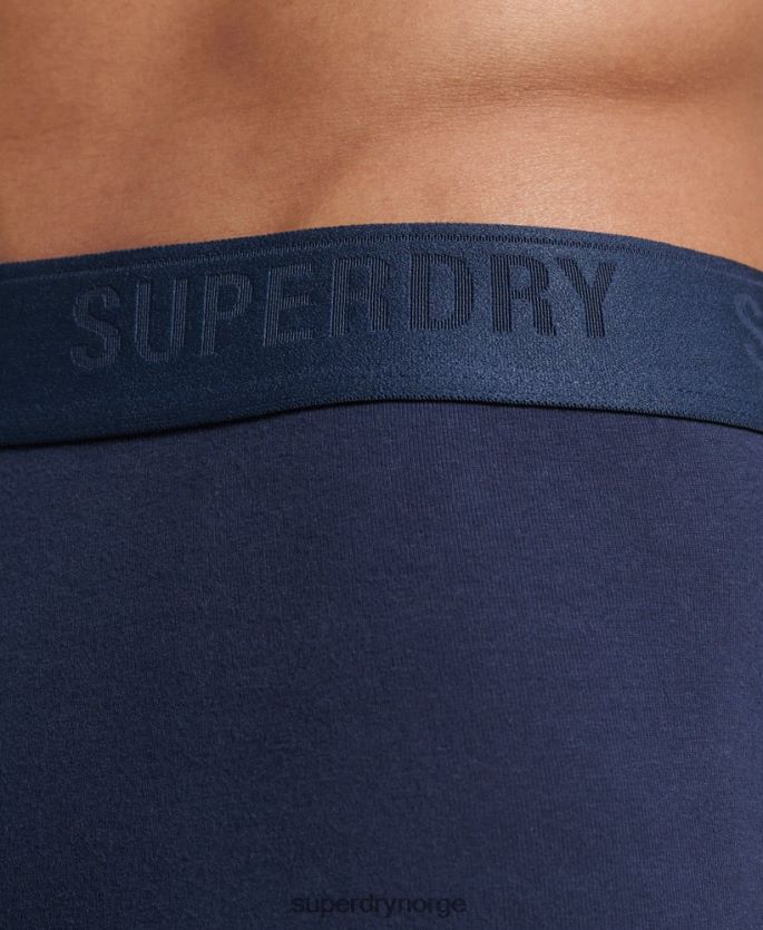 Superdry marinen klær 86P46D1600 bokser trippelpakke i økologisk bomull menn