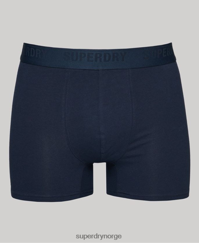 Superdry marinen klær 86P46D1600 bokser trippelpakke i økologisk bomull menn