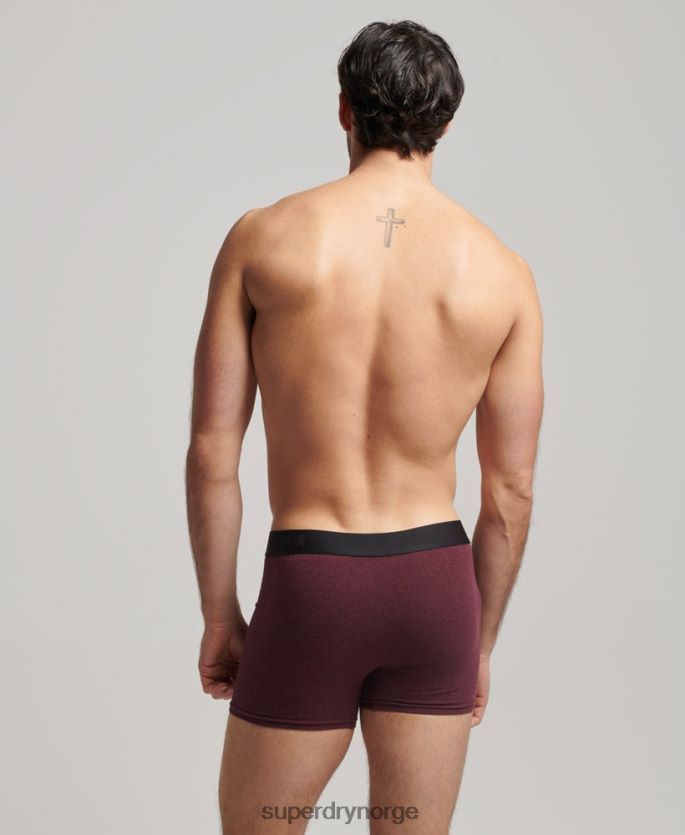 Superdry marinen klær 86P46D1636 organisk bomull offset boxer dobbel pakke menn