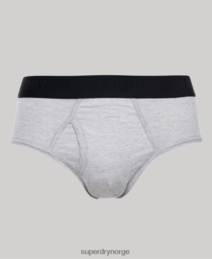 Superdry svart klær 86P46D1741 trippelpakke i økologisk bomull menn