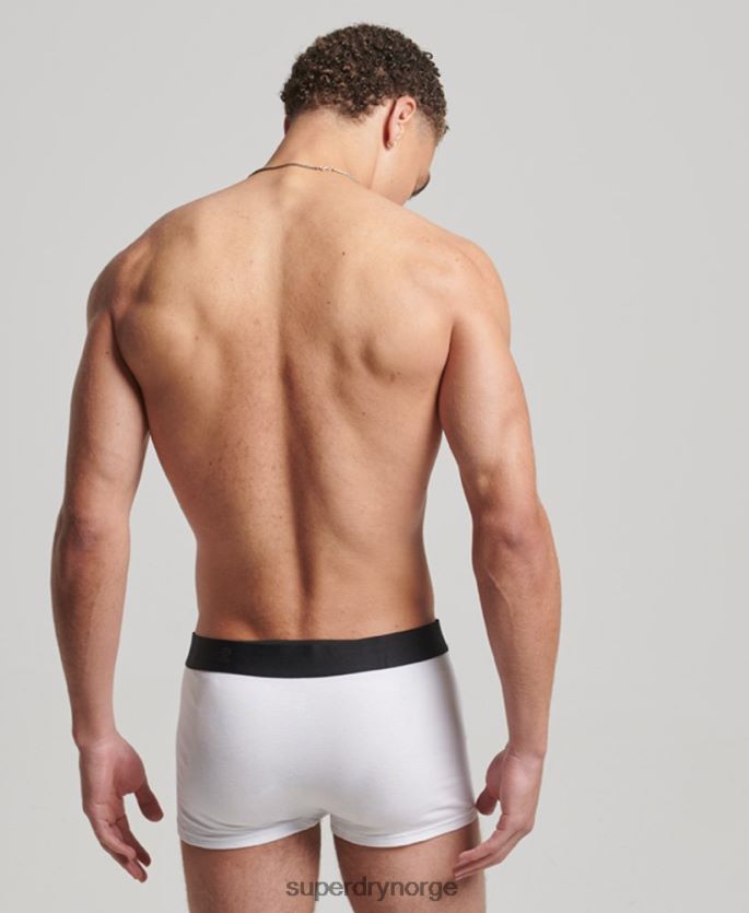 Superdry svart klær 86P46D1776 organisk bomull koffert offset dobbel pakke menn