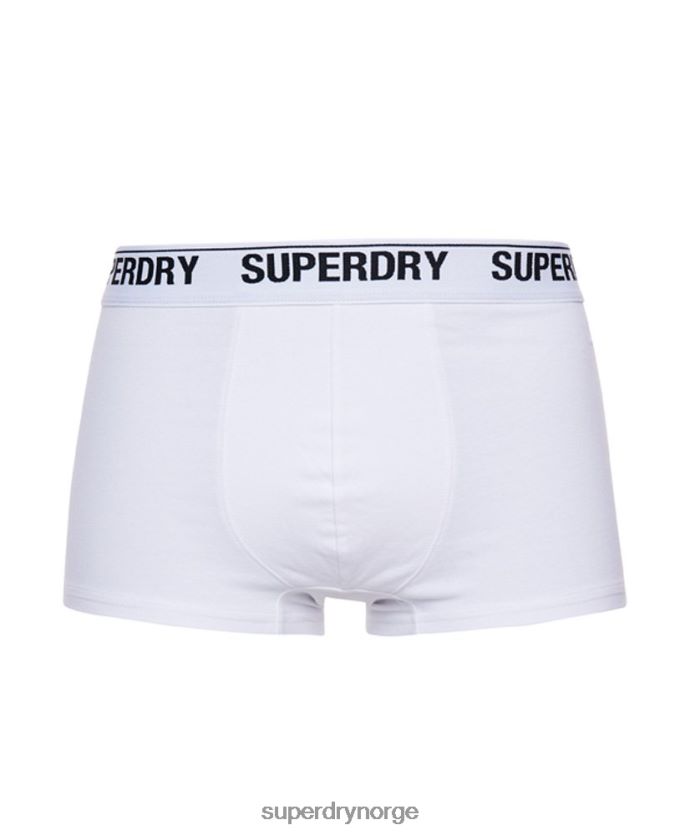 Superdry svart klær 86P46D1787 trippelpakke i økologisk bomull menn