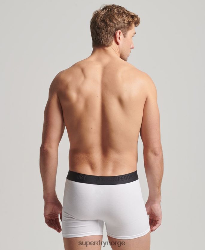 Superdry svart klær 86P46D1820 bokser trippelpakke i økologisk bomull menn