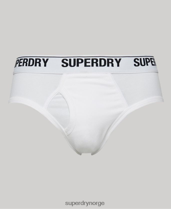 Superdry svart klær 86P46D1862 trippelpakke i økologisk bomull menn