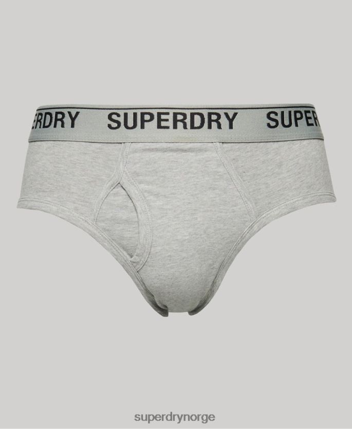 Superdry svart klær 86P46D1862 trippelpakke i økologisk bomull menn