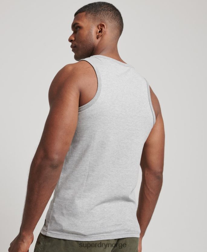 Superdry grå klær 86P46D1446 vintage selskapslogovest menn