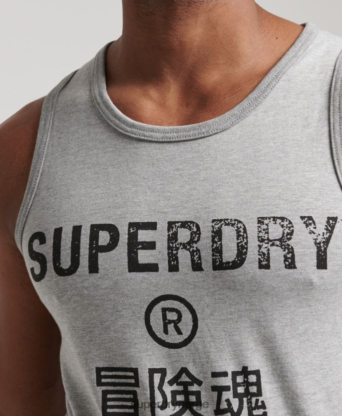 Superdry grå klær 86P46D1446 vintage selskapslogovest menn