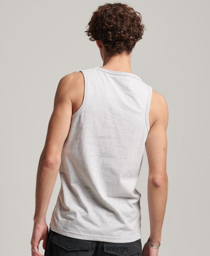 Superdry lysegrå klær 86P46D1473 vintage spillested neonvest menn