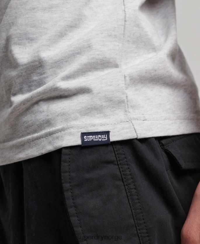 Superdry lysegrå klær 86P46D1473 vintage spillested neonvest menn