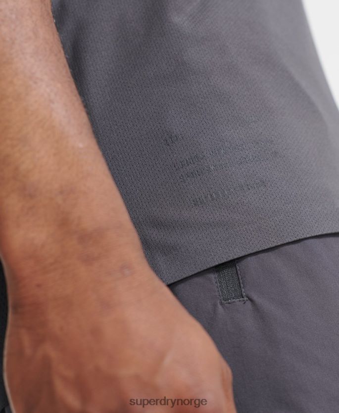 Superdry mørk grå klær 86P46D1434 togvest topp menn