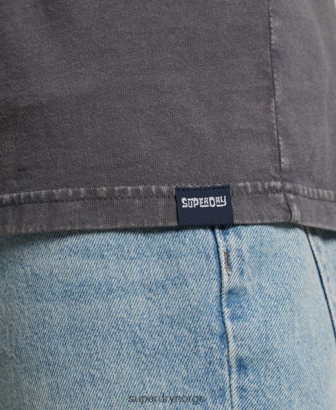 Superdry mørk grå klær 86P46D1450 vintage tribal surfevest topp menn