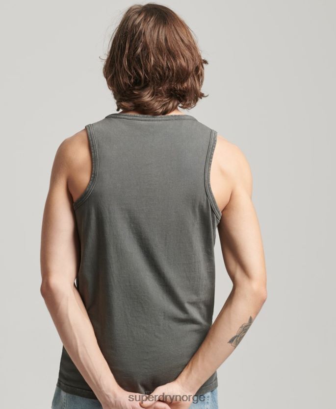Superdry mørk grå klær 86P46D1524 vintage selskapslogovest menn