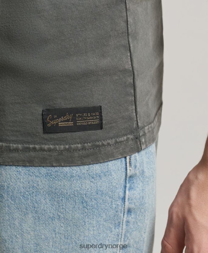 Superdry mørk grå klær 86P46D1524 vintage selskapslogovest menn