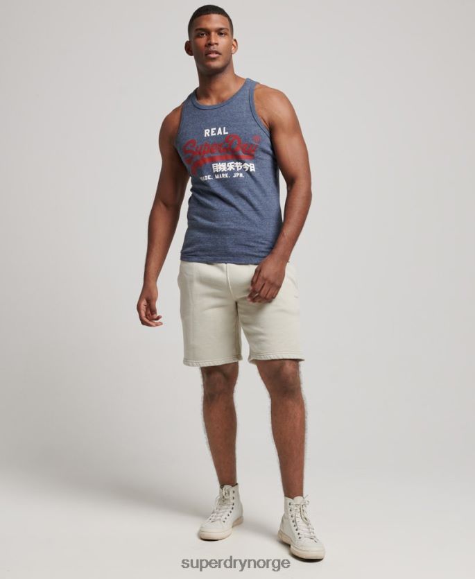Superdry marinen klær 86P46D1444 vintage logo heritage vest topp menn