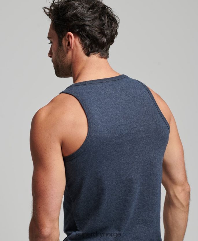 Superdry marinen klær 86P46D1452 vintage spillested klassisk vest topp menn