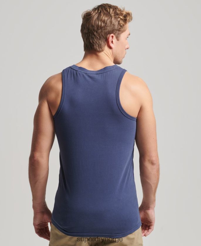 Superdry marinen klær 86P46D1503 vintage terreng klassisk vest topp menn