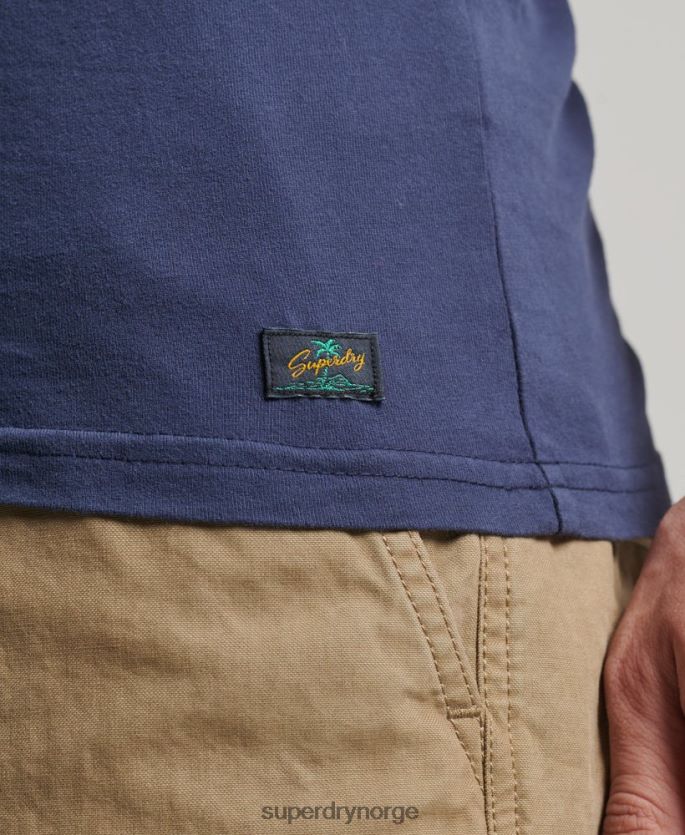 Superdry marinen klær 86P46D1503 vintage terreng klassisk vest topp menn