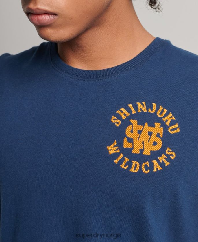 Superdry marinen klær 86P46D1584 vintage college-topp menn
