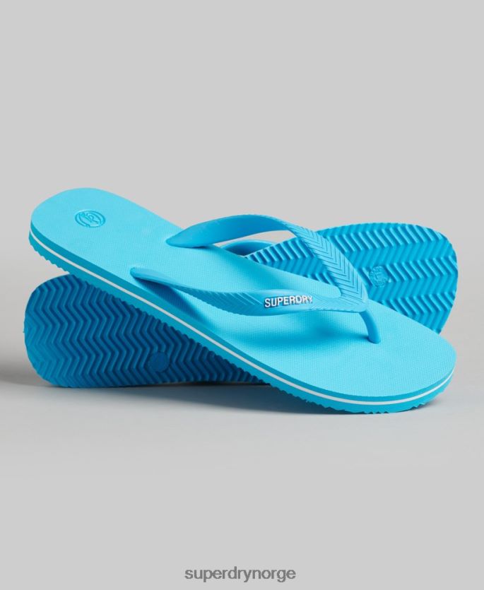 Superdry blå sko 86P46D1649 vintage klassiske flip flops menn