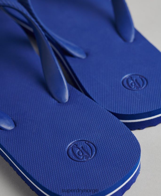 Superdry blå sko 86P46D1875 vintage klassiske flip flops menn