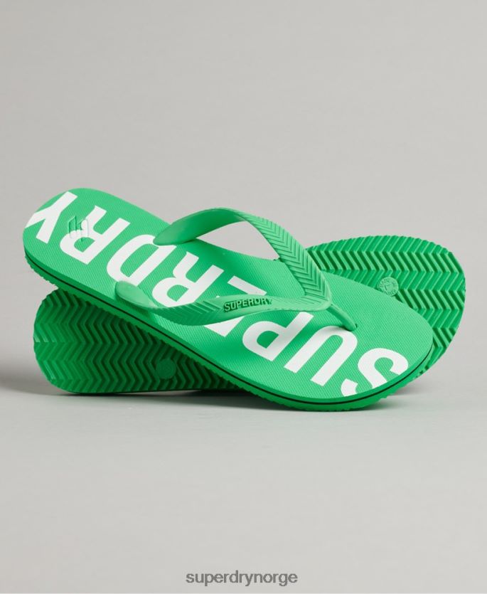 Superdry grønn sko 86P46D1932 kode essensielle flip flops menn