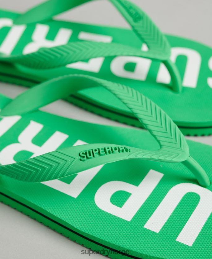 Superdry grønn sko 86P46D1932 kode essensielle flip flops menn