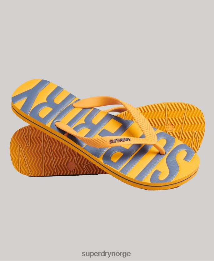 Superdry gull sko 86P46D1904 veganske flip flops menn