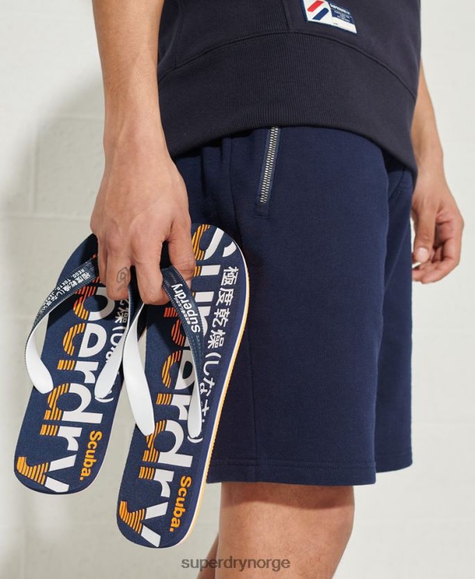Superdry marinen sko 86P46D1936 klassiske flip flops med logo menn
