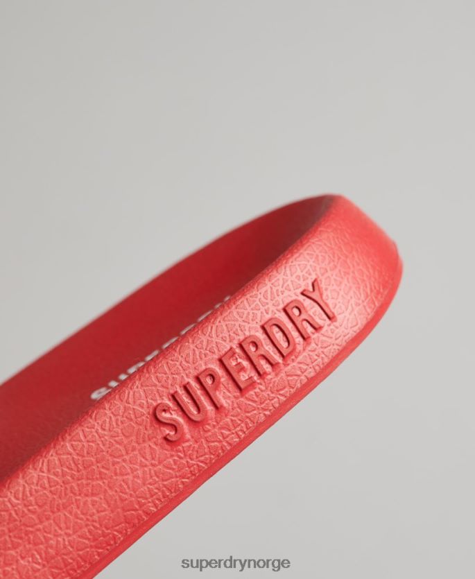 Superdry rød sko 86P46D1912 kode kjerne basseng glidere menn
