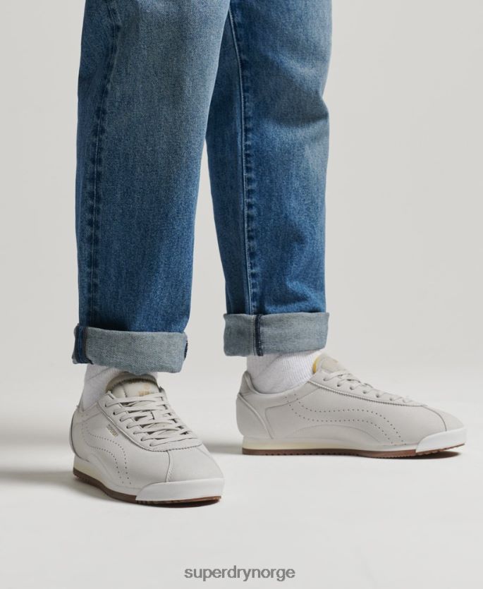Superdry grå sko 86P46D1940 veganske retro løpeløpesko menn