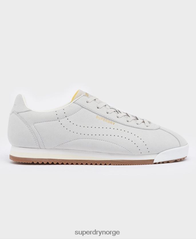 Superdry grå sko 86P46D1940 veganske retro løpeløpesko menn