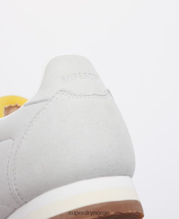Superdry grå sko 86P46D1940 veganske retro løpeløpesko menn