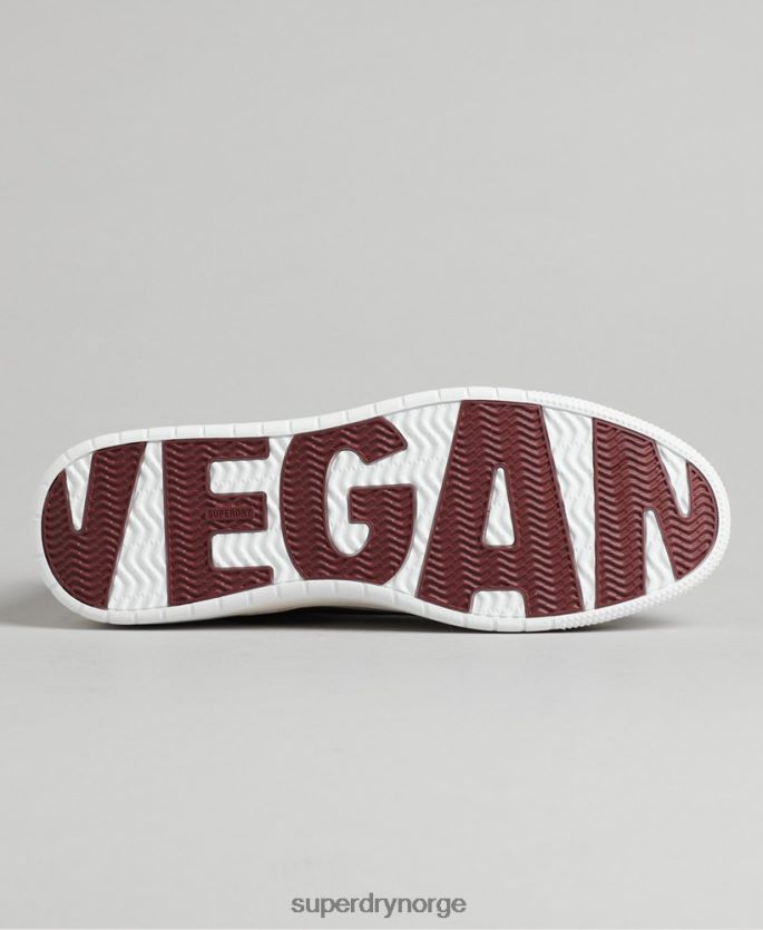 Superdry hvit sko 86P46D1911 vegansk basket low top joggesko menn