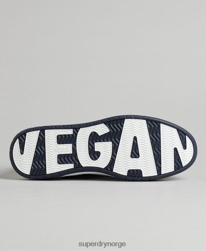 Superdry hvit sko 86P46D1950 vegansk basket low top joggesko menn