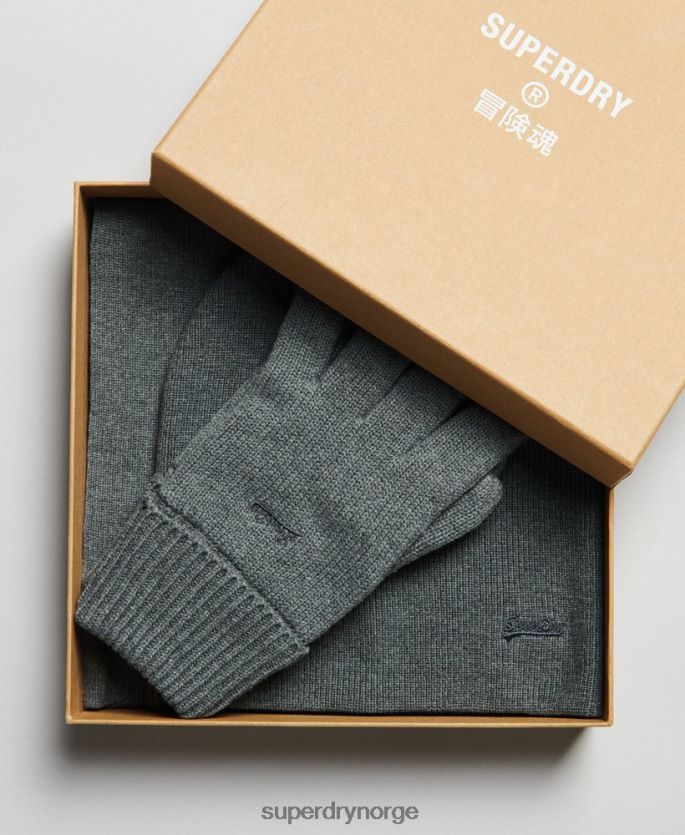 Superdry grå tilbehør 86P46D1648 vintage logo tilbehør sett menn