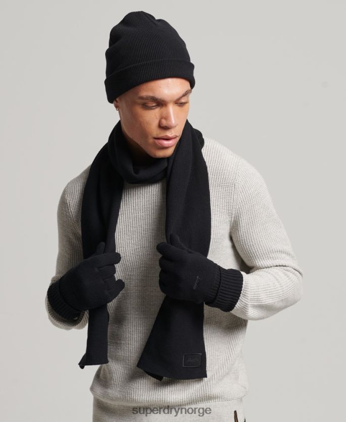 Superdry svart tilbehør 86P46D1674 vintage logo tilbehør sett menn
