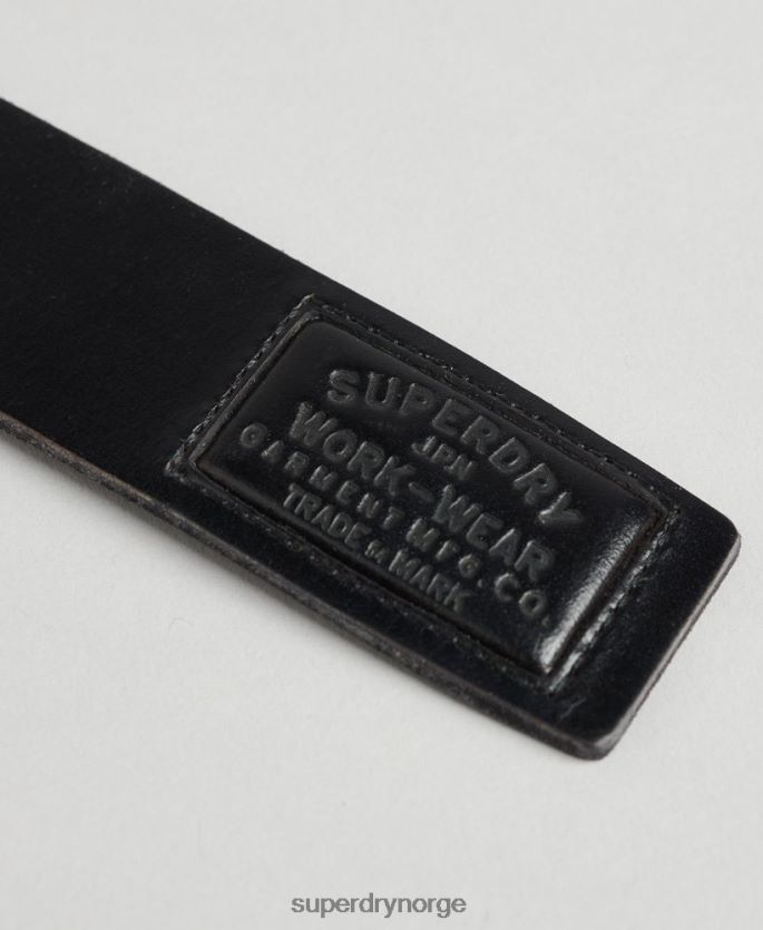 Superdry svart tilbehør 86P46D1865 gaveeske i skinnbelte menn