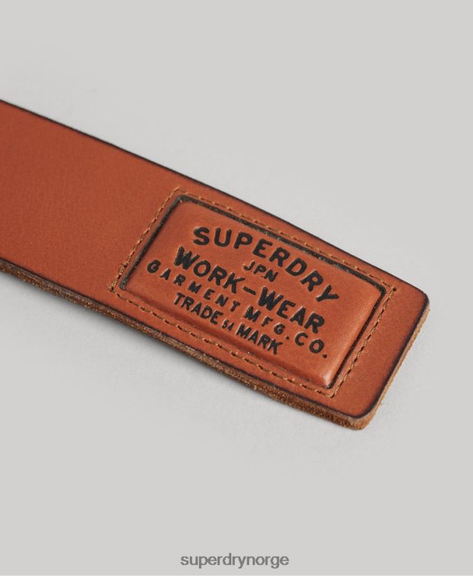 Superdry tan tilbehør 86P46D1775 gaveeske i skinnbelte menn