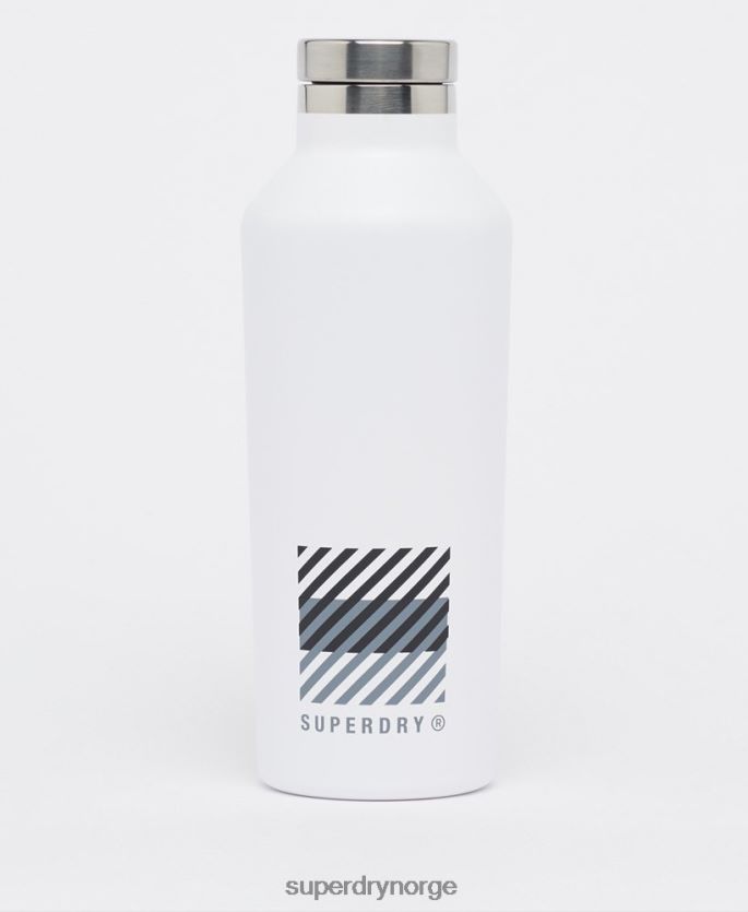 Superdry hvit tilbehør 86P46D5368 treningsflaske i stål menn
