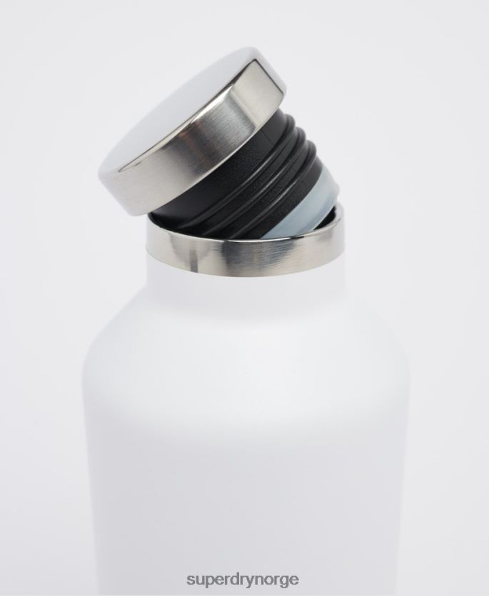 Superdry hvit tilbehør 86P46D5368 treningsflaske i stål menn