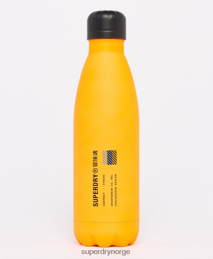 Superdry oransje tilbehør 86P46D5408 sportsflaske i stål menn