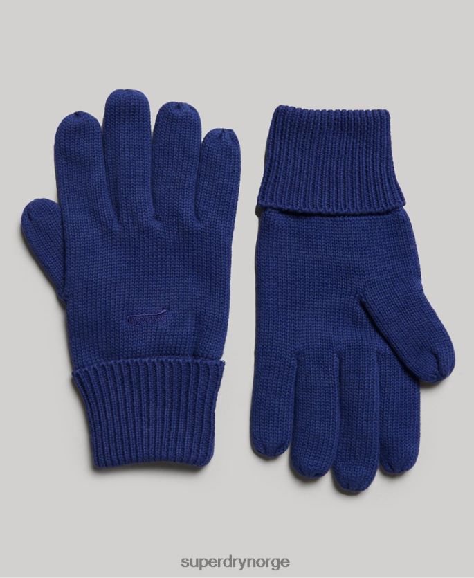 Superdry blå tilbehør 86P46D1727 vintage logo hansker menn