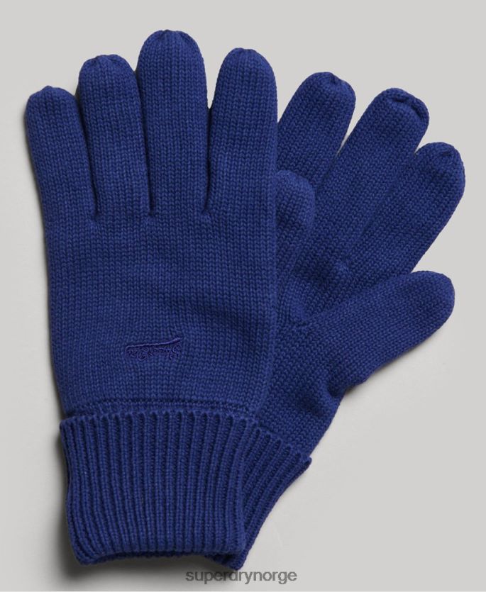 Superdry blå tilbehør 86P46D1727 vintage logo hansker menn