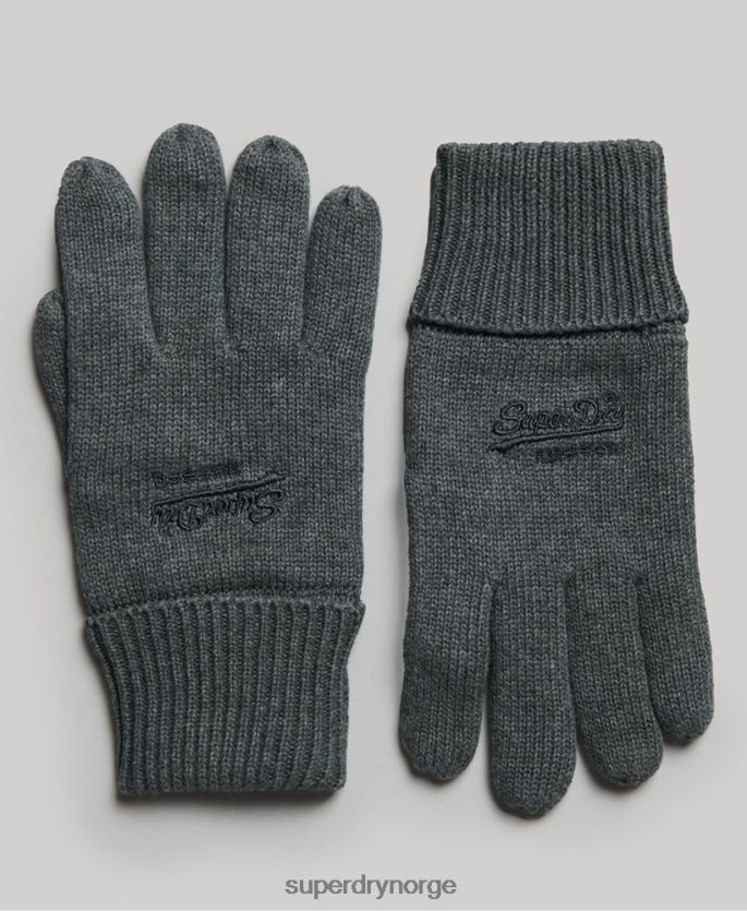 Superdry grå tilbehør 86P46D1704 essensielle vanlige hansker menn