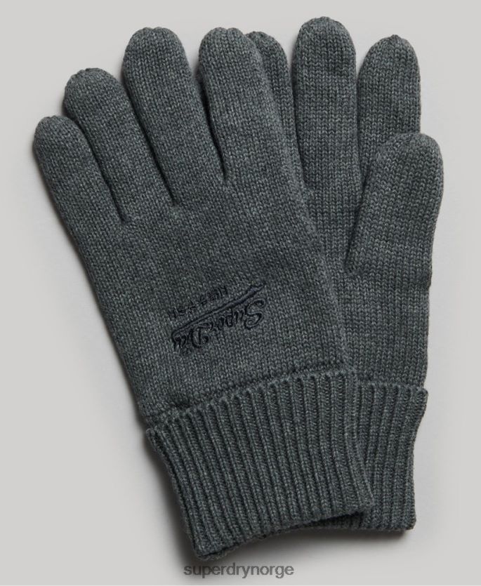 Superdry grå tilbehør 86P46D1704 essensielle vanlige hansker menn